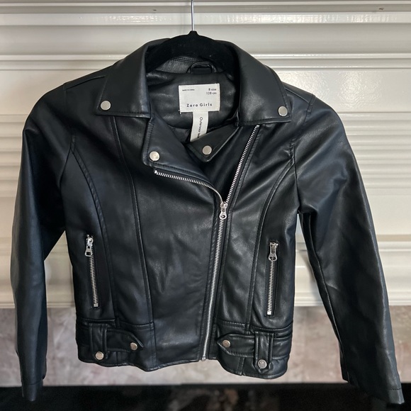 Zara Other - Girls Zara Black Faux Leather Jacket. Size 8, in Mint condition.